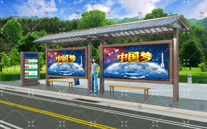 仿古候车亭YCHF-010